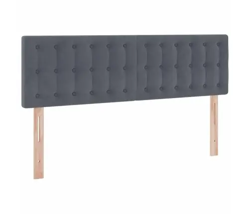 Glabāšanas Gulta Ar Matraci Tumši Pelēks 140 X 200 Cm Samts Vidaxl