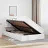 Lova Su Daiktų Laikymo Vieta Ir Led Švari Balta 120 X 200 Cm