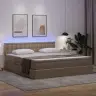 Lova Su Daiktų Laikymo Vieta Ir Led Kapučino 160 X 200 Cm