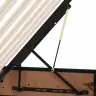Gulta Ar Uzglabāšanas Vietu Un Led Gaiši Pelēks 200 X 200 Cm Vidaxl