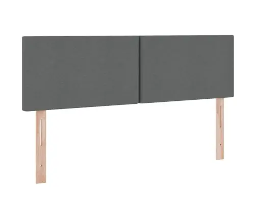 Lova Su Daiktų Laikymo Vieta Ir Led Tamsiai Pilka 140 X 190 Cm