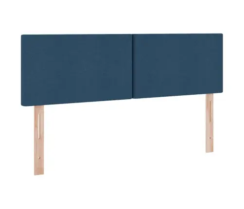 Lova Su Daiktų Laikymo Vieta Ir Led Mėlyna 140 X 200 Cm