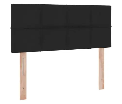 Gulta Ar Uzglabāšanas Vietu Un Led Melna 120 X 190 Cm Vidaxl