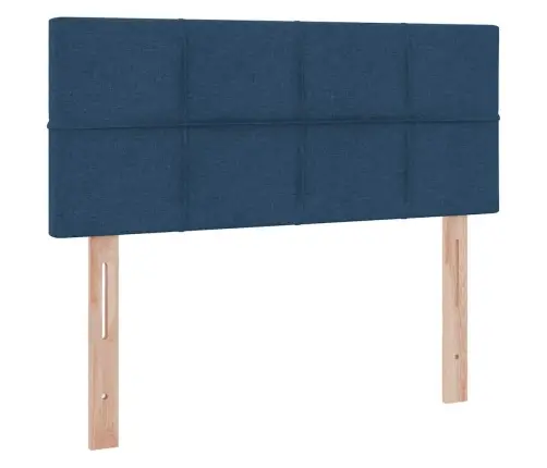 Gulta Ar Led Sloksnes Lukturiem Zila 120 X 200 Cm Audums Vidaxl