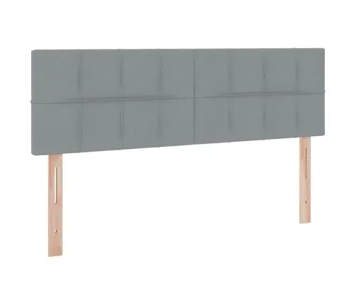Lova Su Daiktų Laikymo Vieta Ir Led Šviesiai Pilka 140 X 190 Cm