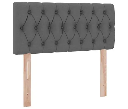 Lova Su Daiktų Laikymo Vieta Ir Led Tamsiai Pilka 90 X 190 Cm