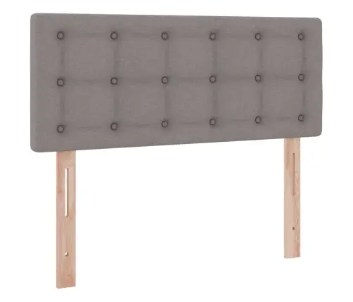 Gulta Ar Uzglabāšanas Vietu Un Led Pelēkbrūna 120 X 190 Cm Vidaxl