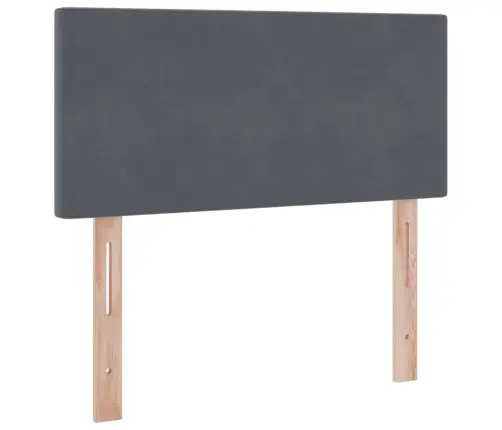 Lova Su Daiktų Laikymo Vieta Ir Led Tamsiai Pilka 100 X 200 Cm