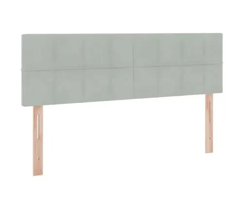 Lova Su Daiktų Laikymo Vieta Ir Led Šviesiai Pilka 140 X 190 Cm