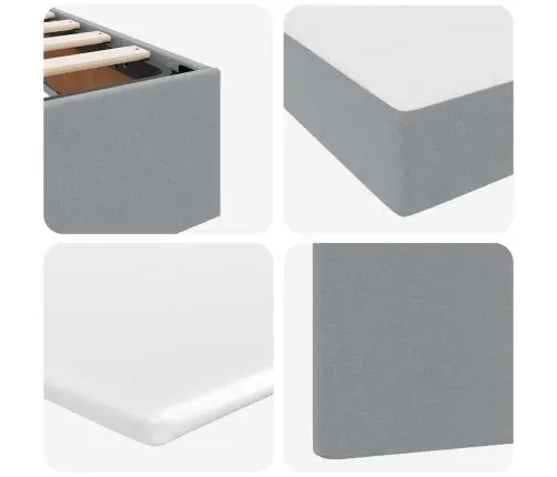 Gulta Ar Uzglabāšanas Vietu Un Matraci 100 X 200 Cm Poliesters Vidaxl