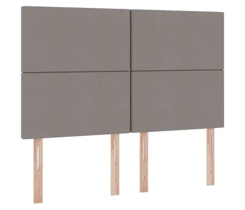 Voodi Hoiukohaga Ja Madratsiga Peaga Pruunikashall 140 X 190 Cm