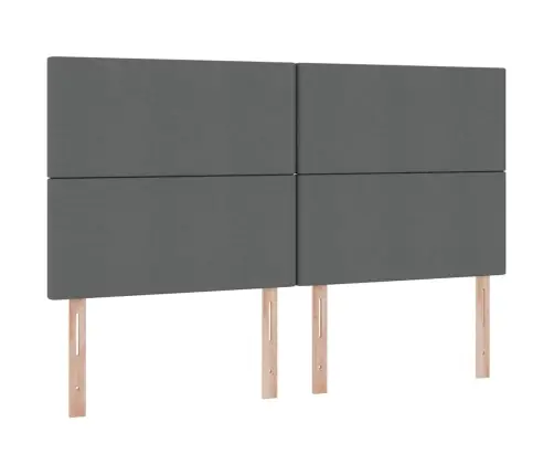 Glabāšanas Gulta Tumši Pelēks 160 X 200 Cm Mākslīgā Āda Vidaxl