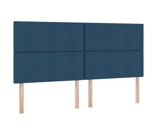 Glabāšanas Gulta Ar Matraci Zila 200 X 200 Cm Mākslīgā Āda Vidaxl