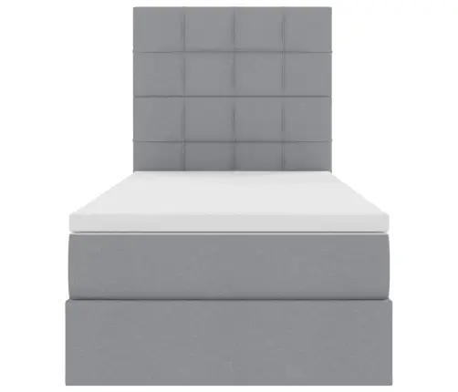 Gulta Ar Uzglabāšanas Vietu Un Matraci 100 X 200 Cm Poliesters Vidaxl