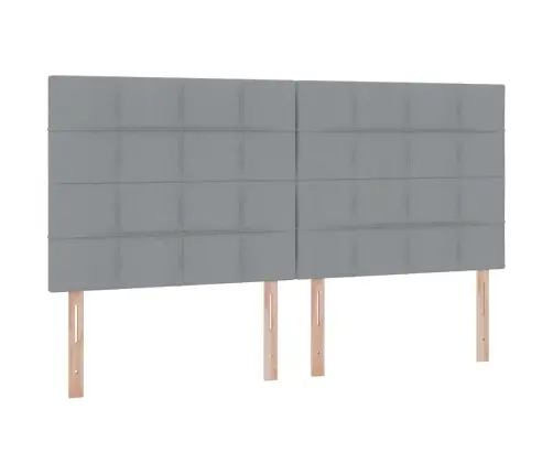 Glabāšanas Gulta Gaiši Pelēks 200 X 200 Cm Mākslīgā Āda Vidaxl
