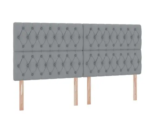 Glabāšanas Gulta Gaiši Pelēks 200 X 200 Cm Mākslīgā Āda Vidaxl