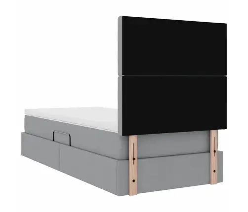 Gulta Ar Uzglabāšanas Vietu Un Matraci 100 X 200 Cm Poliesters Vidaxl