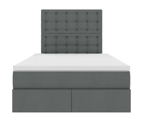 Laos Voodi Madratsiga Peaga Tumehall 120 X 190 Cm Kunstnahk