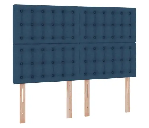 Gulta Ar Uzglabāšanas Vietu Un Matraci Zila 140 X 190 Cm Vidaxl
