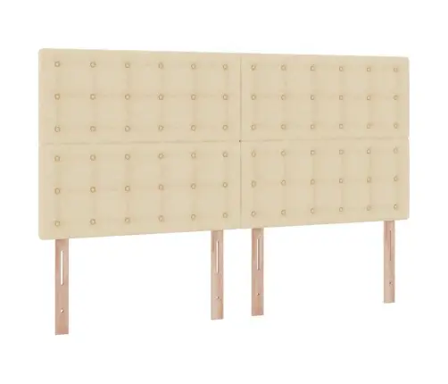 Voodi Hoiukohaga Ja Madratsiga Kreem 160 X 200 Cm Polüester