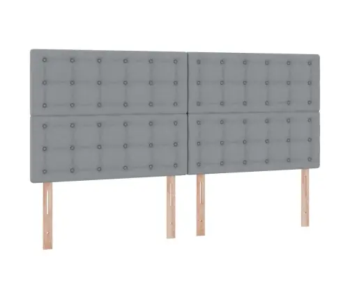 Glabāšanas Gulta Gaiši Pelēks 200 X 200 Cm Mākslīgā Āda Vidaxl