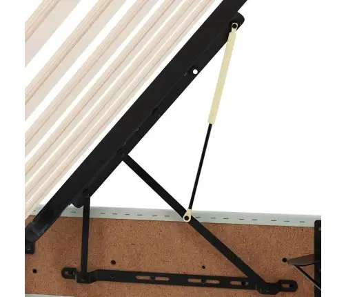 Gulta Ar Uzglabāšanas Vietu Un Matraci Gaiši Pelēks 90 X 190 Cm Vidaxl