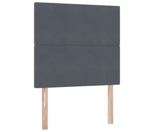 Gulta Ar Uzglabāšanas Vietu Un Matraci 100 X 200 Cm Samts Vidaxl