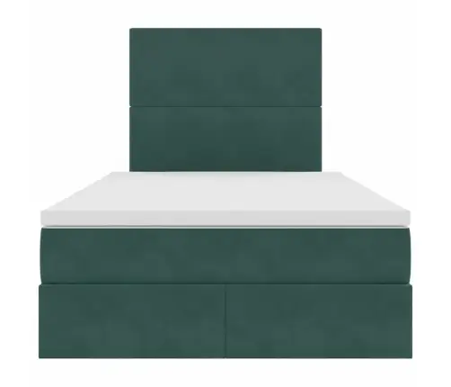 Lova Su Daiktų Laikymo Vieta Ir Čiužiniu 120 X 200 Cm Aksomas