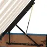 Gulta Ar Uzglabāšanas Vietu Un Led Tumši Zils 160 X 200 Cm Vidaxl