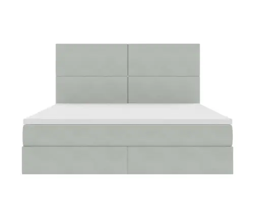 Lova Su Daiktų Laikymo Vieta Ir Čiužiniu 180 X 200 Cm Aksomas