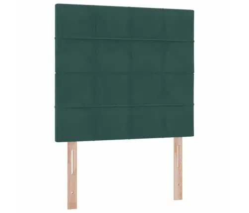 Gulta Ar Uzglabāšanas Vietu Un Matraci Tumši Zaļš 90 X 200 Cm Vidaxl