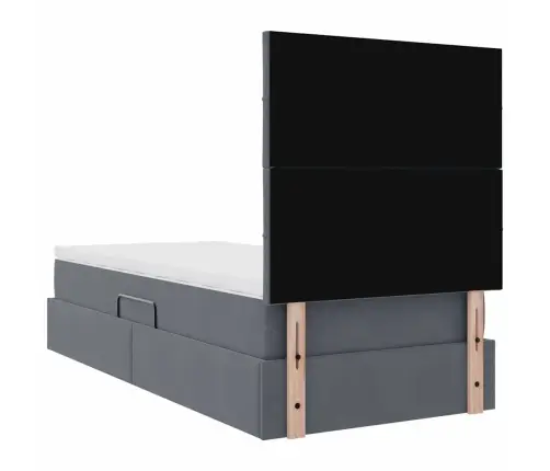 Lova Su Daiktų Laikymo Vieta Ir Čiužiniu 100 X 200 Cm Aksomas