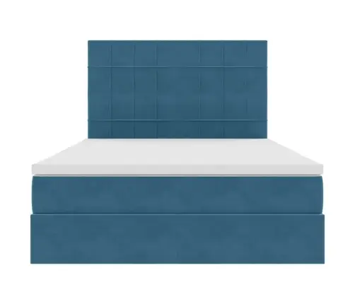 Lova Su Daiktų Laikymo Vieta Ir Čiužiniu 140 X 190 Cm Aksomas