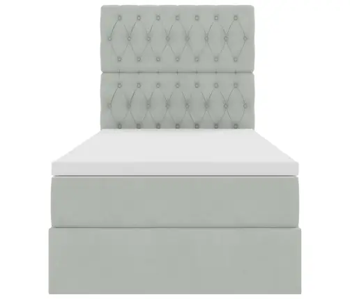 Lova Su Daiktų Laikymo Vieta Ir Čiužiniu 100 X 200 Cm Aksomas