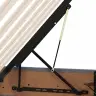 Gulta Ar Uzglabāšanas Vietu Un Led Tumši Pelēks 160 X 200 Cm Vidaxl