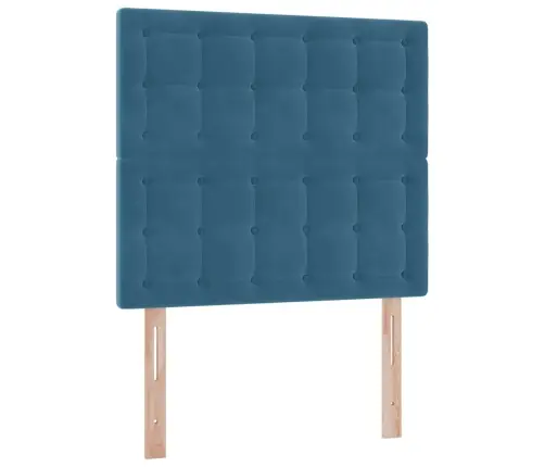 Gulta Ar Uzglabāšanas Vietu Un Matraci Tumši Zils 90 X 190 Cm Vidaxl