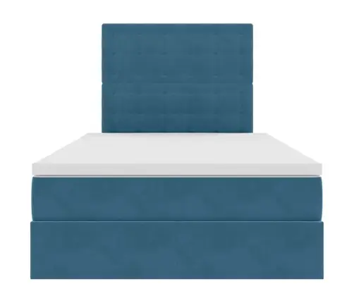 Lova Su Daiktų Laikymo Vieta Ir Čiužiniu 120 X 200 Cm Aksomas