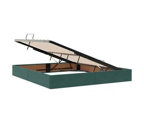 Lova Su Daiktų Laikymo Vieta Ir Čiužiniu 180 X 200 Cm Aksomas