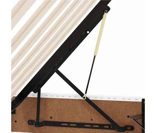 Voodi Led -Ribatuledega Peaga Puhas Valge 120 X 200 Cm Pvc