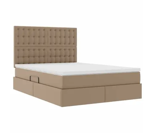 Lova Su Daiktų Laikymo Vieta Ir Led Kapučino 140 X 190 Cm