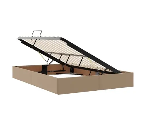 Lova Su Daiktų Laikymo Vieta Ir Led Kapučino 140 X 190 Cm