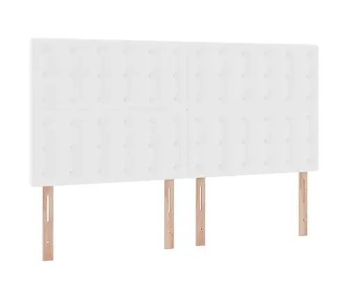 Gulta Ar Uzglabāšanas Vietu Un Led Tīra Balta 180 X 200 Cm Vidaxl