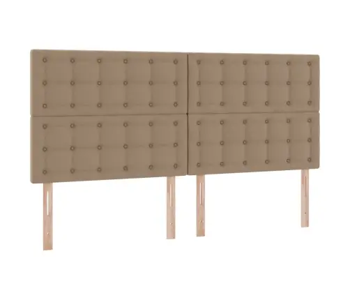 Gulta Ar Led Sloksnes Lukturiem Kafija 200 X 200 Cm Pvc Vidaxl