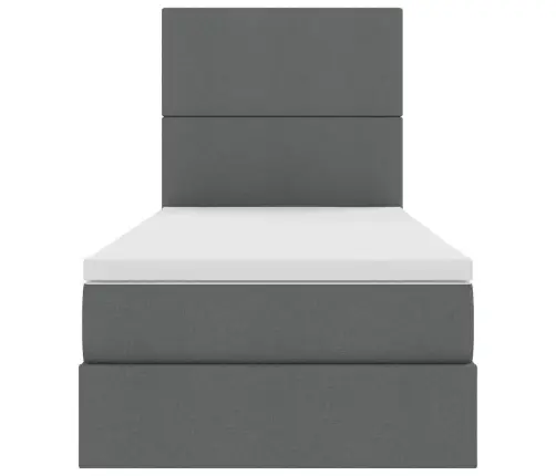 Led-Valgusega Hoiuvoodi Lediga Tumehall 90 X 190 Cm Polüester