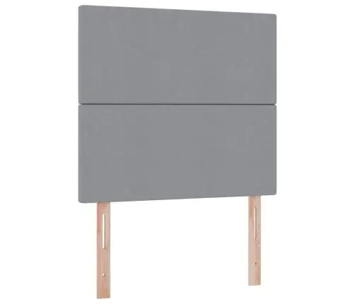 Lova Su Daiktų Laikymo Vieta Ir Led Šviesiai Pilka 100 X 200 Cm