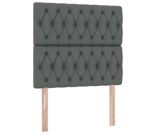 Lova Su Daiktų Laikymo Vieta Ir Led Tamsiai Pilka 90 X 190 Cm