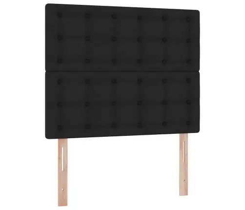 Led-Valgusega Hoiuvoodi Madratsiga Must 120 X 190 Cm Polüester