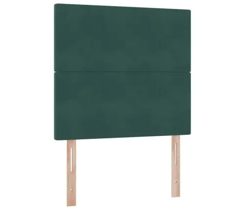 Lova Su Daiktų Laikymo Vieta Ir Led Tamsiai Žalia 100 X 200 Cm