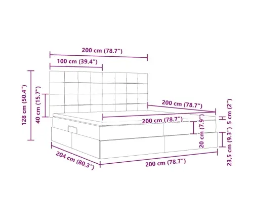 Lova Su Galvūgalio Tamsiai Mėlyna 200 X 200 Cm Aksomas