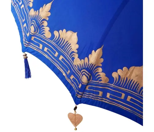 Baliešu Lietussargs Zila 180-190 Cm Kokvilna, Masīvkoks